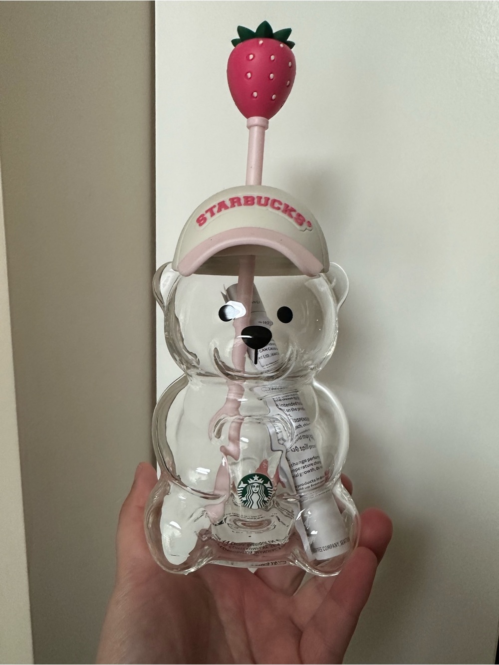 Starbucks Strawberry 🍓 BEARista cold cup 20oz